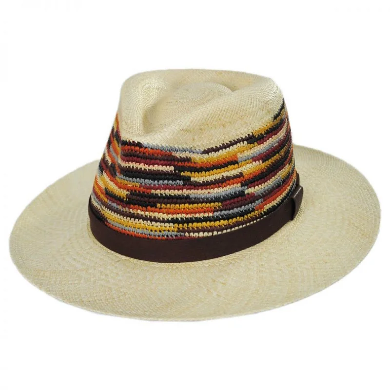 Rugged felt hat for outdoor rugged charm -Tasmin Panama Straw Fedora Hat