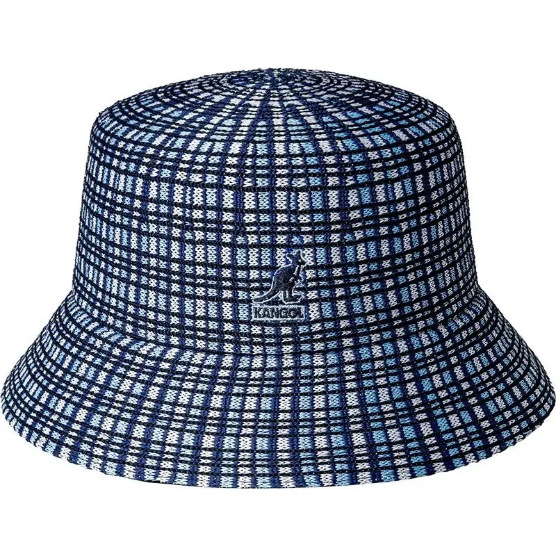 Cycling Bucket Hat for Ride -Kangol Tropic Prep Plaid Bucket Hat