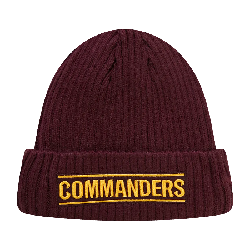 Camouflage dad cap for subtle outdoor blend -NFL WASHINGTON COMMANDERS CLASSIC CORE UNISEX BEANIE (WINE)