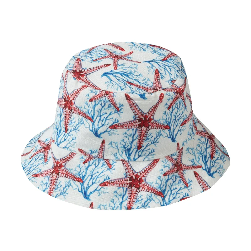 Rhinestone Bucket Hat for Glamour -BUCKET HAT ASTERIAS RED