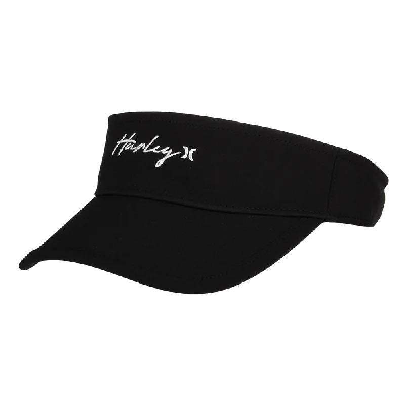 Baseball Cap for Festival Parties -Hurley Hats Laurel Sun Visor - Black