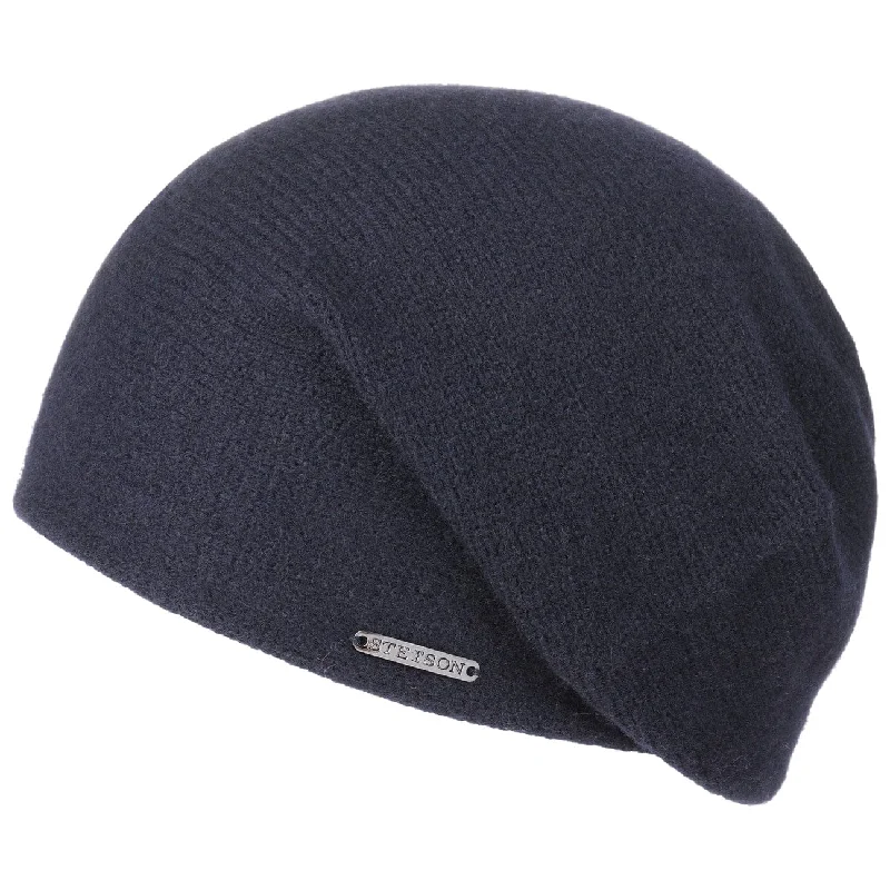 Waterproof sports cap for wet training runs -Shirley Cashmere Knit Hat by Stetson