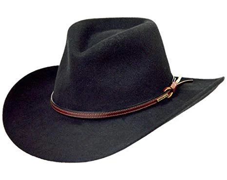 Rugged felt hat for outdoor rugged charm -Stetson Bozeman Felt Crushable Western Hat