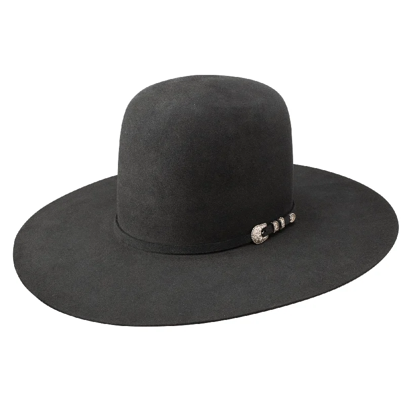 Durable straw cowboy hat for men with rugged look and sun protection -30X Black Hills Gunmetal