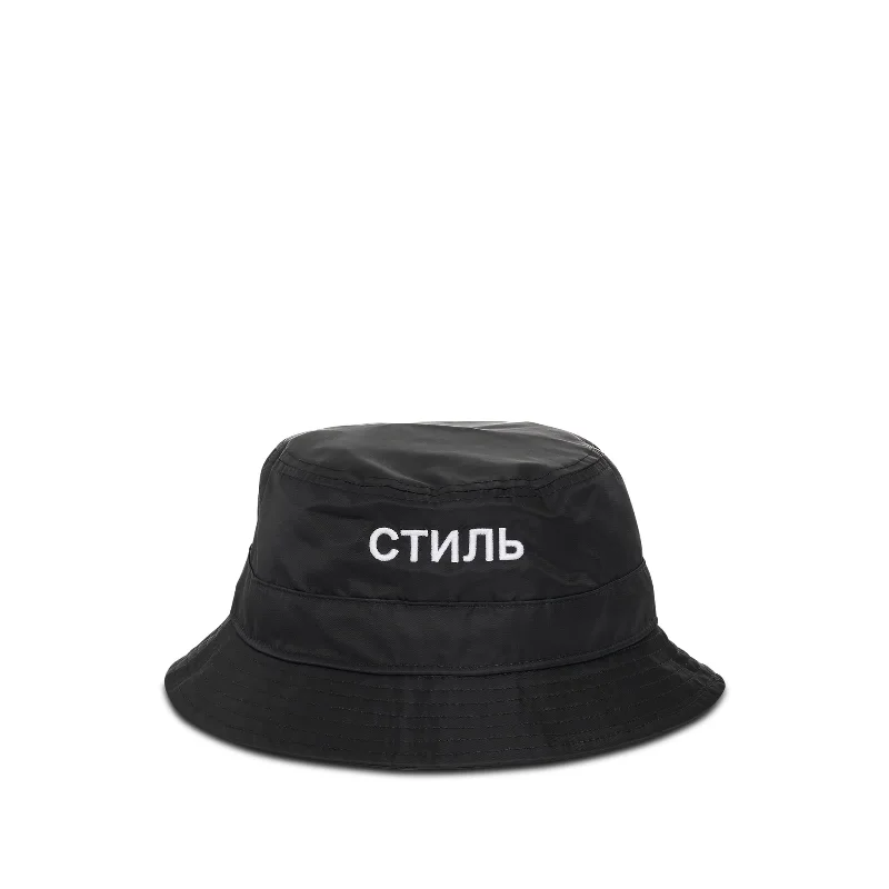 Abstract Bucket Hat for Creativity -CTNMB Bucket Hat in Black