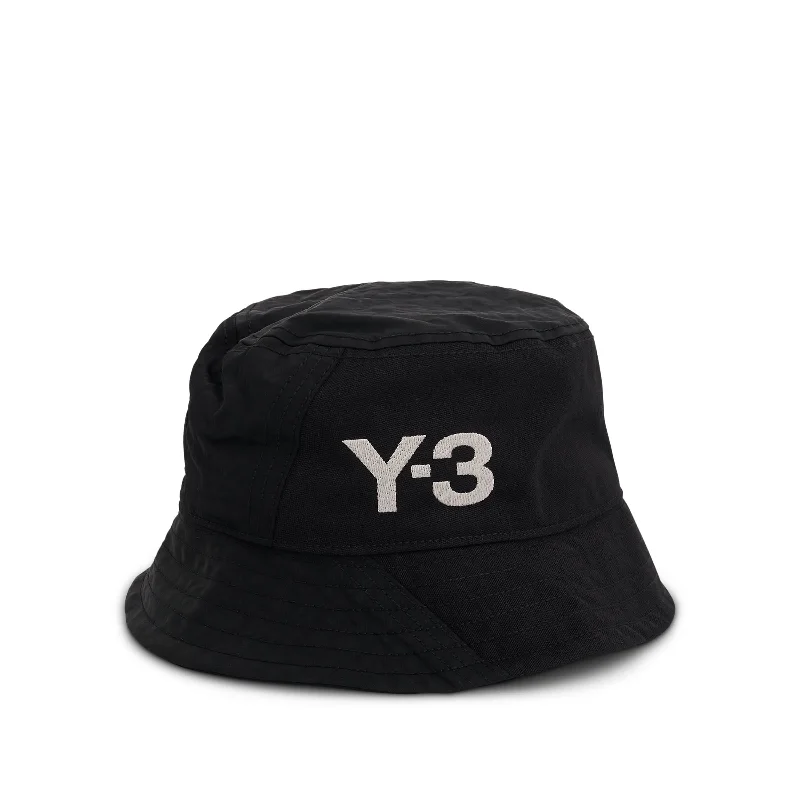 Reversible Bucket Hat for Variety -Y-3 Classic Bucket Hat in Black