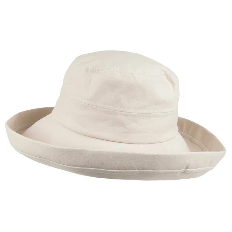 Functional straw cap for men with breathable design and practical use -sur la tête Lily Linen-Cotton Packable Sun Hat Sand Wholesale Pack