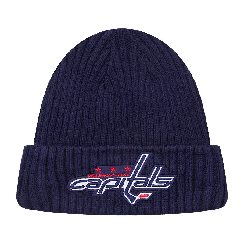 Breathable mesh cap for hot weather comfort -NHL WASHINGTON CAPITALS CLASSIC CORE UNISEX KNIT BEANIE (MIDNIGHT NAVY)