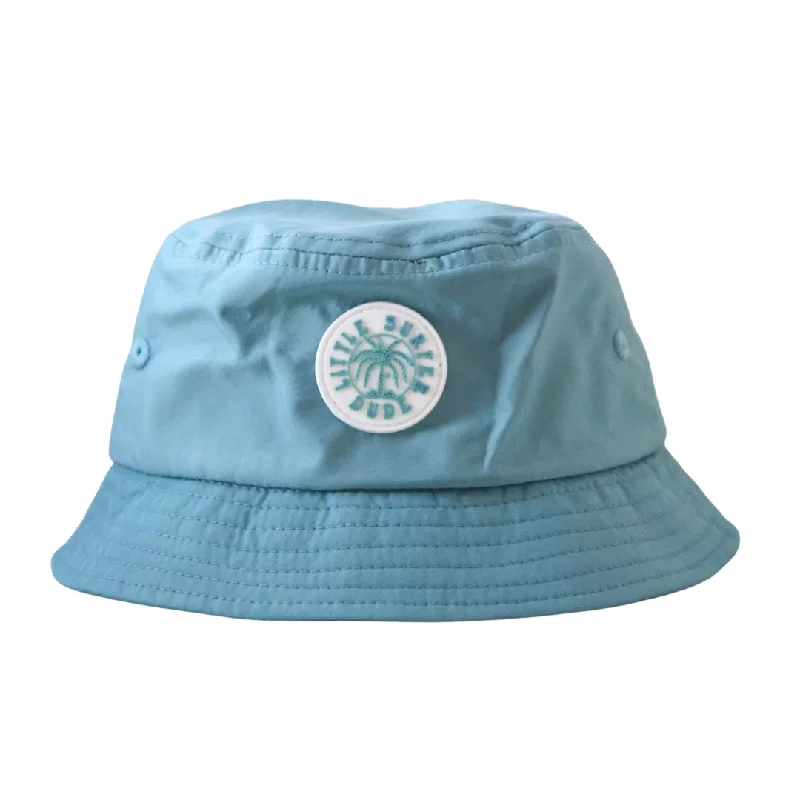 Anniversary Bucket Hat for Occasion -Little Surfer Dude Blue Nylon Bucket Hat