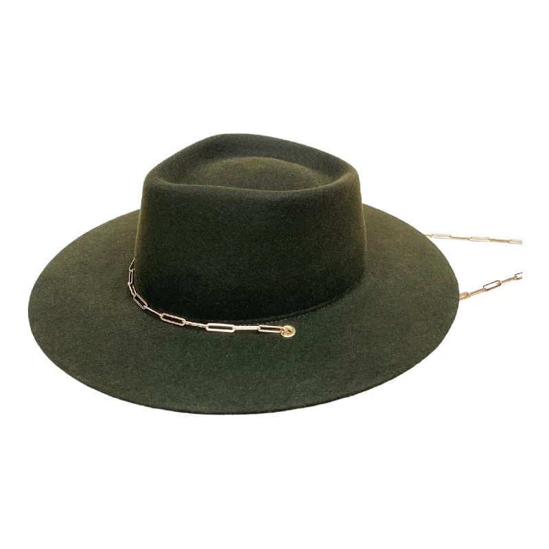 Luxury felt hat with elegant wool finish -Ulysse - Green