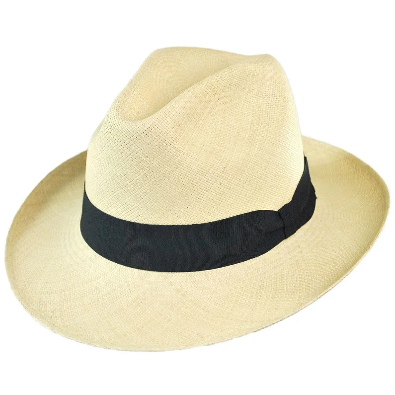 Classic fedora felt hat for timeless charm -Brisa Grade 8 Panama Straw Fedora Hat