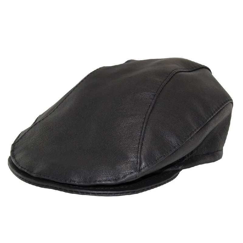 Baseball Cap for Valentine's Day -Jacaru Hats Kangaroo Skin Drivers Cap - Black