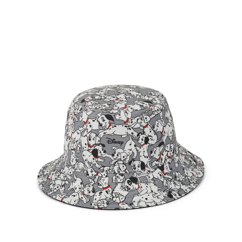 Appliquéd Bucket Hat for Creativity -Disney 101 Dalmatians Reversible Bucket Hat in Black