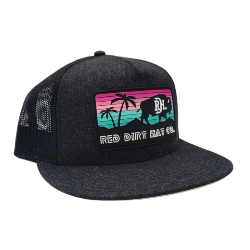 Modern Baseball Cap for Trendy -Miami Vice Black 5 Panel RDHC-308