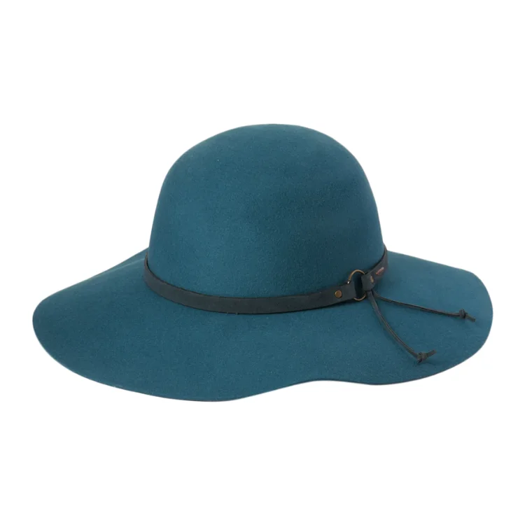 Soft felt hat for cozy everyday comfort -Kooringal Ladies Wide Brim Forever After - Blue Peacock