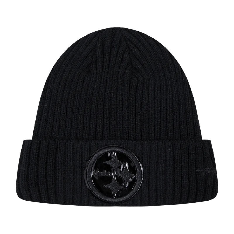 Durable dad cap for relaxed weekend outings -NFL PITTSBURGH STEELERS UNISEX CLASSIC 3BK BEANIE (TRIPLE BLACK)