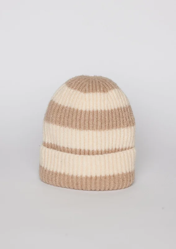 Designer dad cap for upscale casual flair -Stripe Beanie