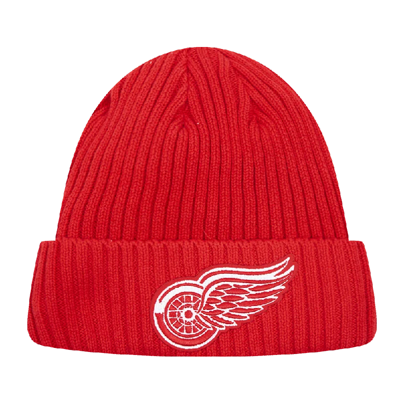 Retro striped cap for vintage sporty vibes -NHL DETROIT RED WINGS KNIT BOX SET BEANIE (RED)