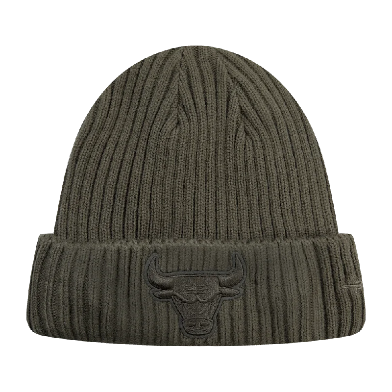 Waterproof cap for rainy day protection -NBA CHICAGO BULLS NEUTRAL BEANIE (DARK TAUPE)