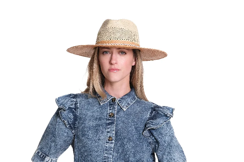 Handcrafted straw beach hat for women with elegant design and casual appeal -Edette