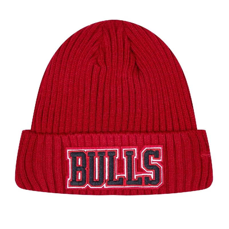 Canvas baseball cap for long-lasting wear -NBA CHICAGO BULLS CLASSIC CORE UNISEX BEANIE (RED)