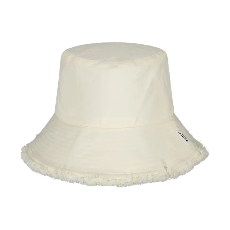 High-quality straw hat for men with a wide brim and durable construction -Barts Hats Huahina Cotton Sun Hat - Cream