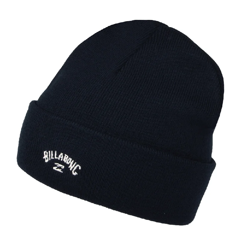 Camouflage dad cap for subtle outdoor blend -Billabong Hats Arch Cuffed Beanie Hat - Navy Blue