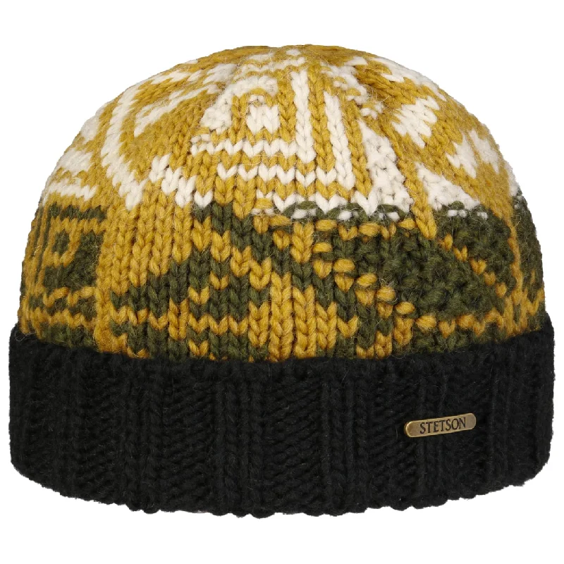 Classic cap with curved bill silhouette -Sandvika Beanie Hat by Stetson