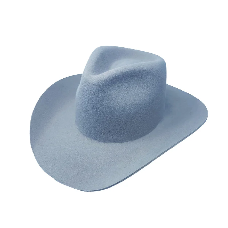 Durable felt hat for long-lasting daily use -Maverick Teardrop Ice Blue