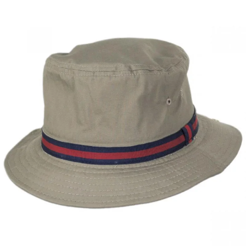 Camping Bucket Hat for Woods -Poplin Cotton Blend Rain Bucket Hat