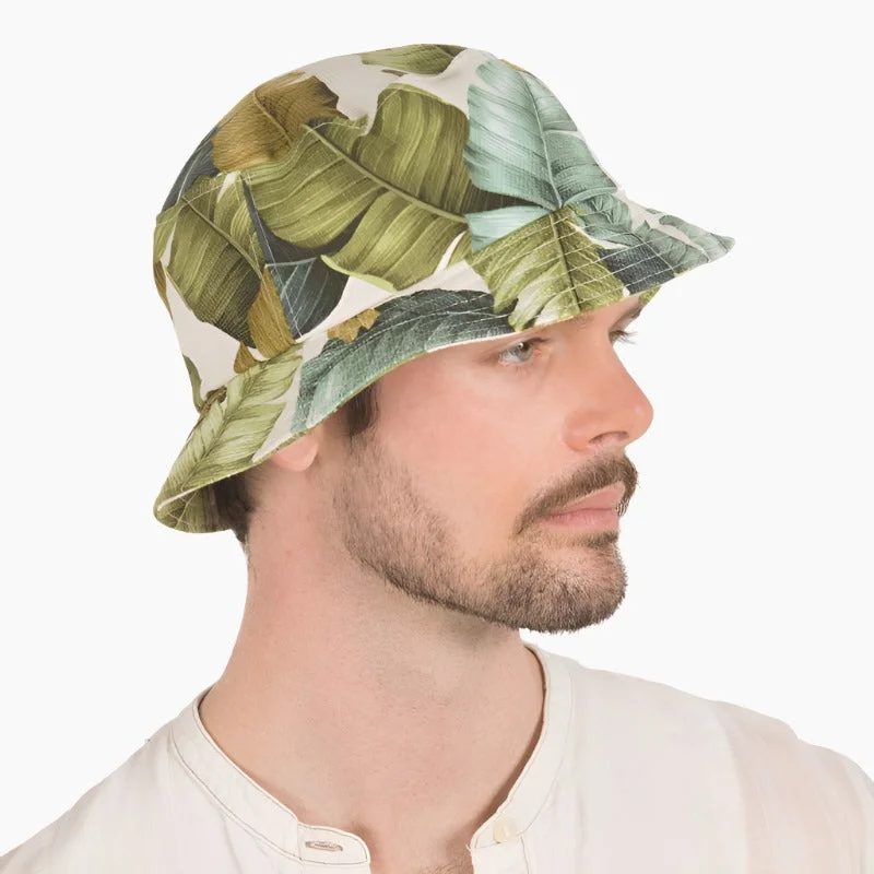 Minimalist Bucket Hat for Simplicity -Barkcloth Bucket Sun Protection Hat