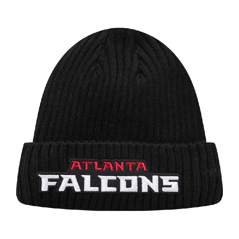 Cotton mesh cap for airy outdoor comfort -NFL ATLANTA FALCONS CLASSIC CORE UNISEX BEANIE (BLACK)