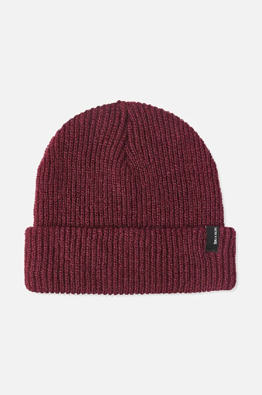 Lightweight cap for easy travel packing -Heist Beanie - Mahogany