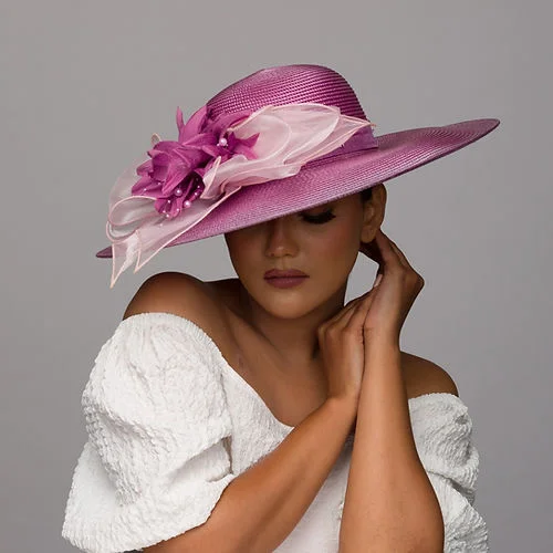 Luxury felt hat with premium wool quality -Acei-straw resort wear sun hat