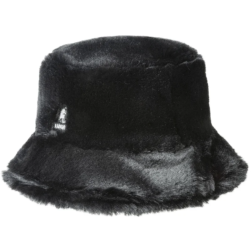 Wedding Bucket Hat for Ceremony -Kangol Faux Fur Bucket Hat