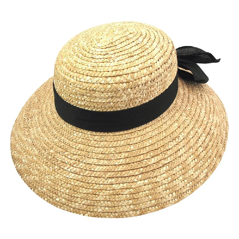 Vintage-style straw hat for men with classic design and retro influence -sur la tête Milan Boater Straw Sun Hat Wholesale Pack