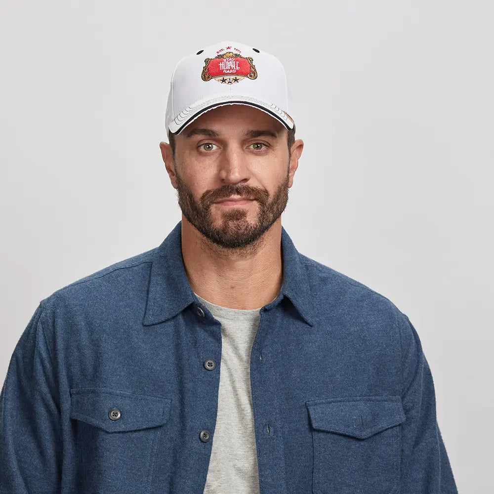 Gray Baseball Cap for Subtle -Stay Humble | Mens White Snapback Cap