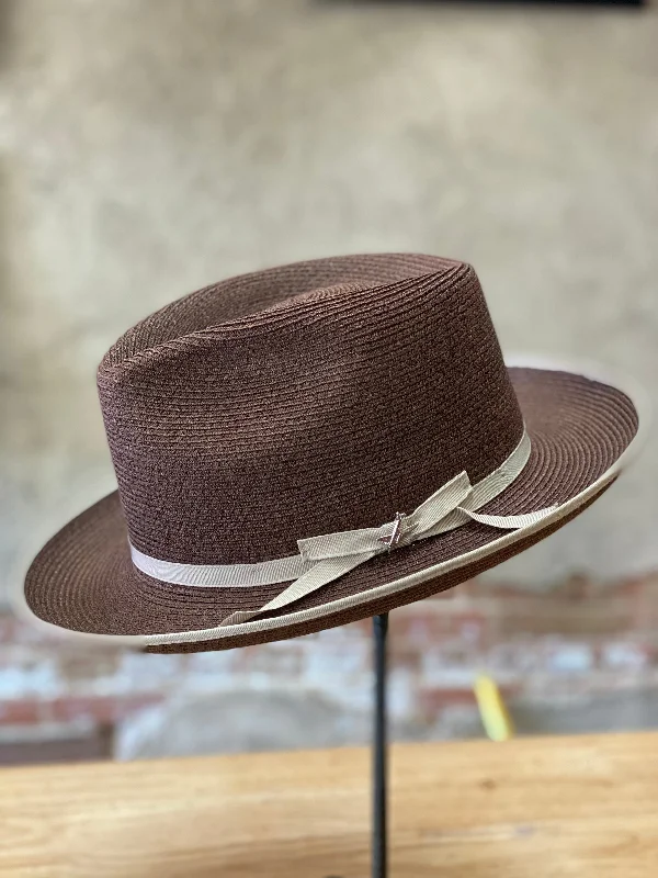 Elegant felt hat with delicate feather trim -Stetson Stratoliner Special Edition Hemp Fedora Hat