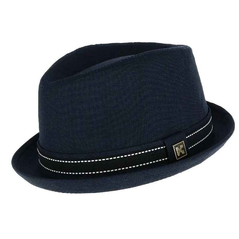 Classic fedora felt hat for timeless charm -Kenny K Men's Upturned Brim Fedora with Hatband