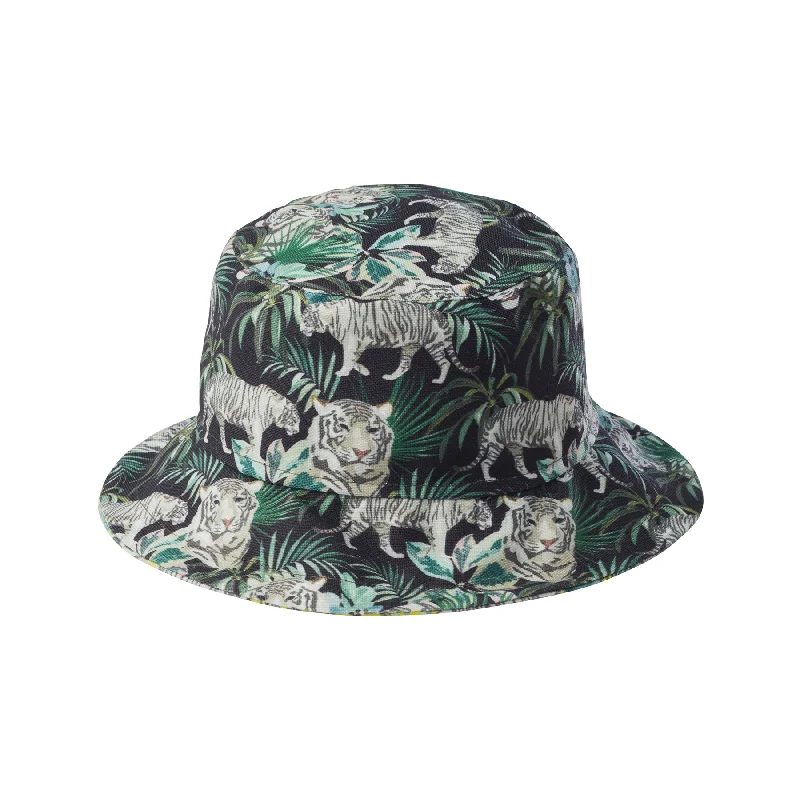 Hippie Bucket Hat with Beads -BOY'S BUCKET HAT JUNGLE