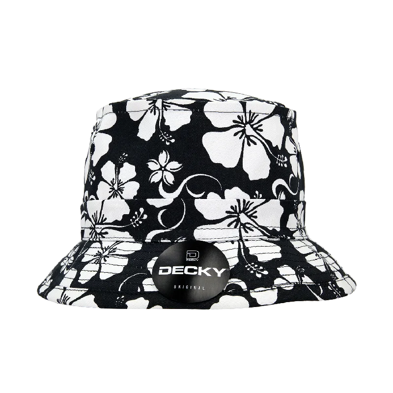 Pink Bucket Hat for Feminine -Decky 454 - Structured Floral Fisherman's Hat