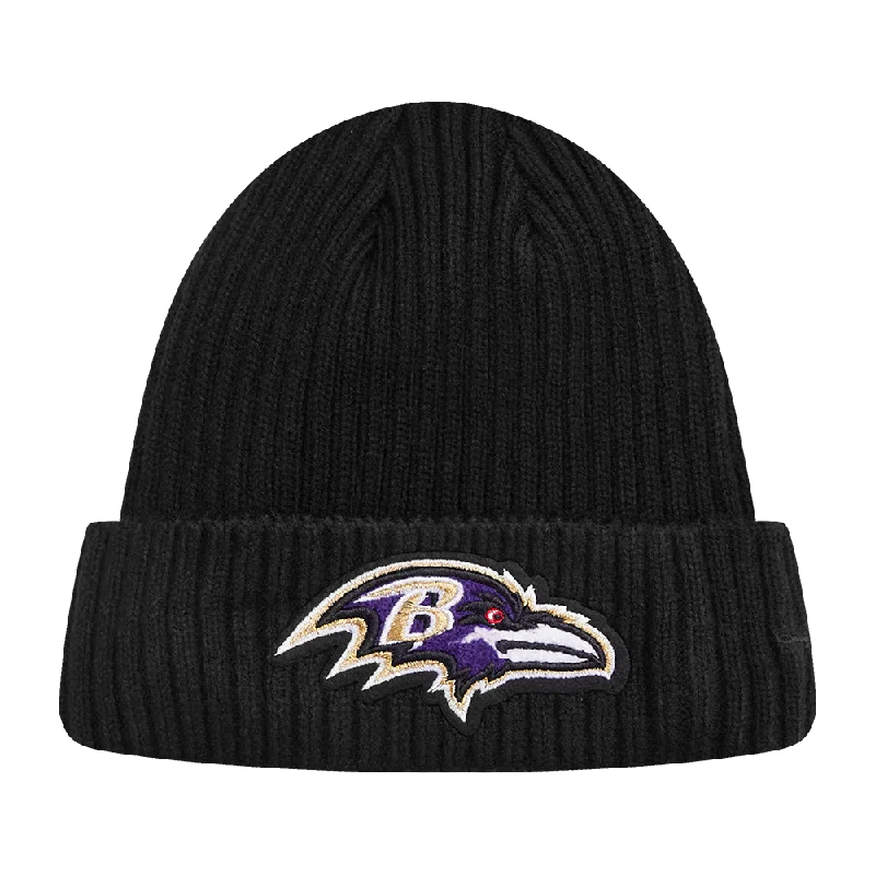 Bold graphic cap for standout fashion flair -NFL BALTIMORE RAVENS MASH UP BEANIE (BLACK)