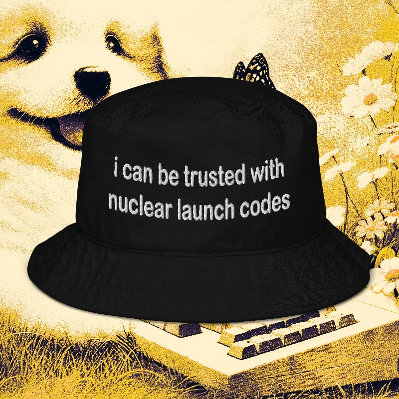 Nickel Free Bucket Hat for Safety -nuclear launch codes