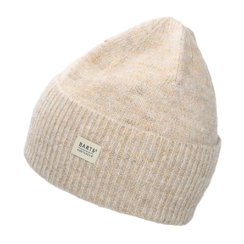 Cotton mesh cap for airy outdoor comfort -Barts Hats Laksa Cuffed Beanie Hat - Light Brown