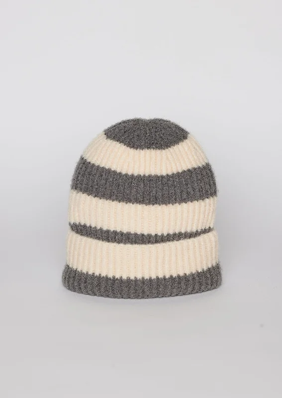 Breathable mesh cap for hot weather comfort -Stripe Beanie