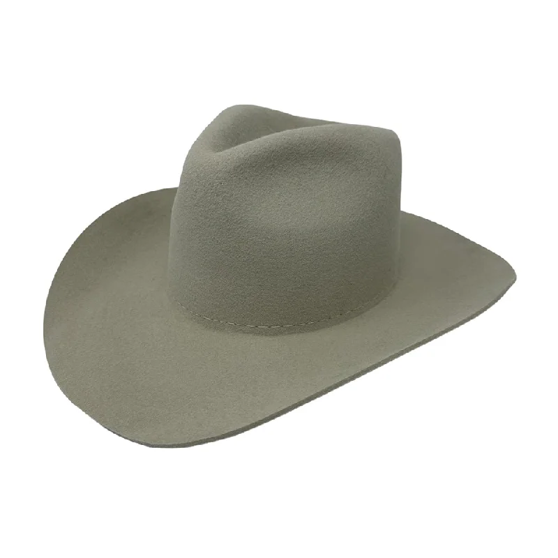 Rugged felt hat with weather-resistant finish -Maverick Teardrop Silver Belly