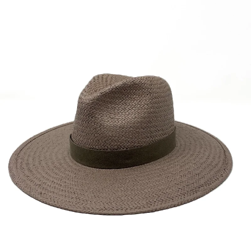 Classic felt hat for vintage-inspired outfits -SAN SEBASTIAN PACKABLE STRAW FEDORA LIMESTONE