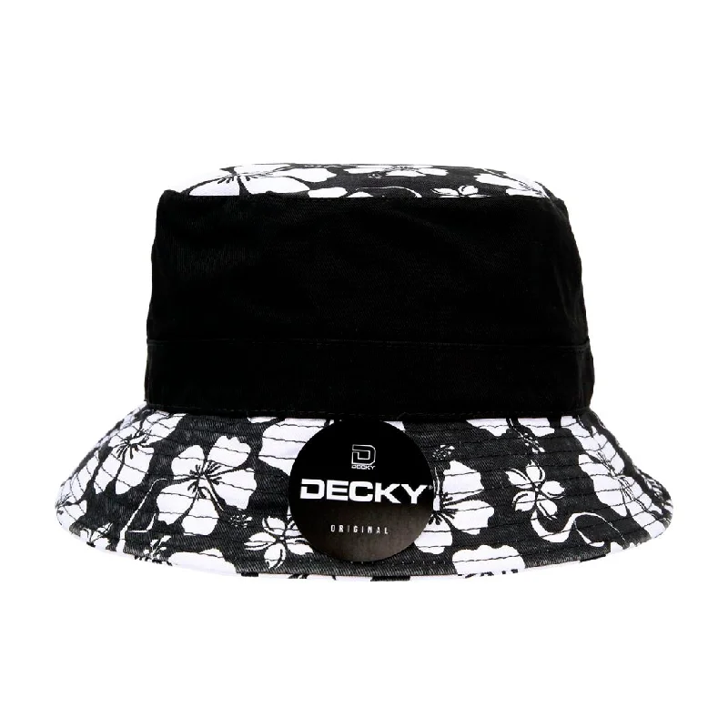 Printed Bucket Hat with Patterns -Decky 457 Floral Polo Bucket Hats Fisherman's Buckets Caps Unconstructed