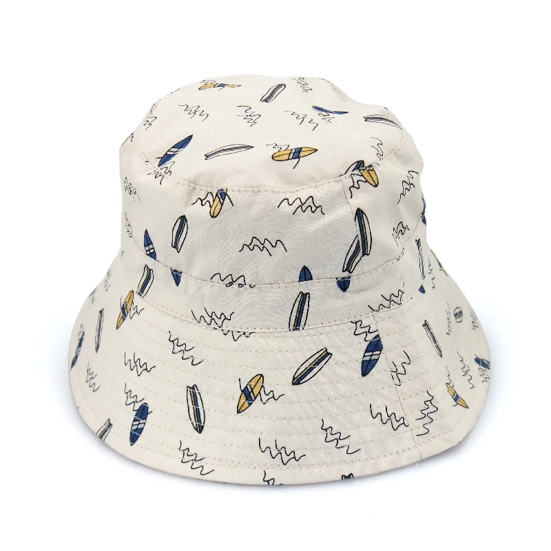 Patchwork Bucket Hat for Unique -Gale Bucket Hat - Beige