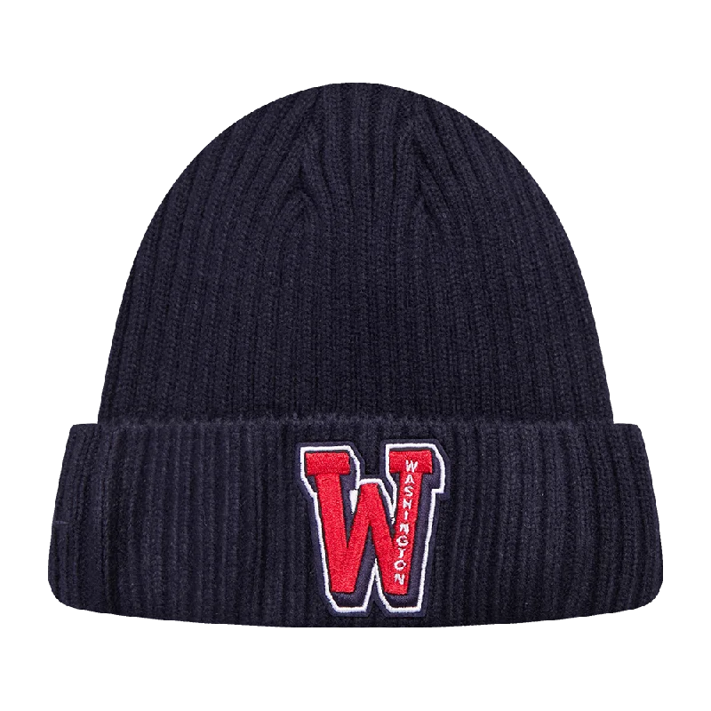 Designer dad cap for upscale casual flair -WASHINGTON WIZARDS MASH UP BEANIE (MIDNIGHT NAVY)